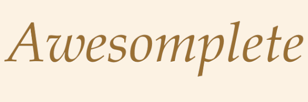 Awesomplete